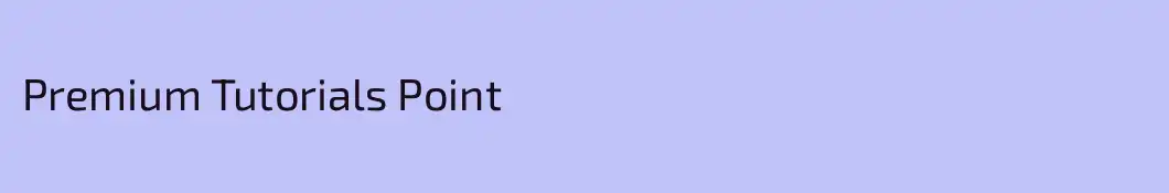 Premium Tutorials Point